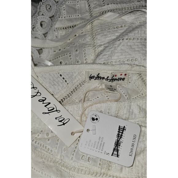 New FREE PEOPLE For Love & Lemons Temple Halter Midi Dress $269 SMALL White - Picture 8 of 8